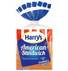 Harrys Хлеб Сандвичный пшеничный, 470 г х 10 шт.